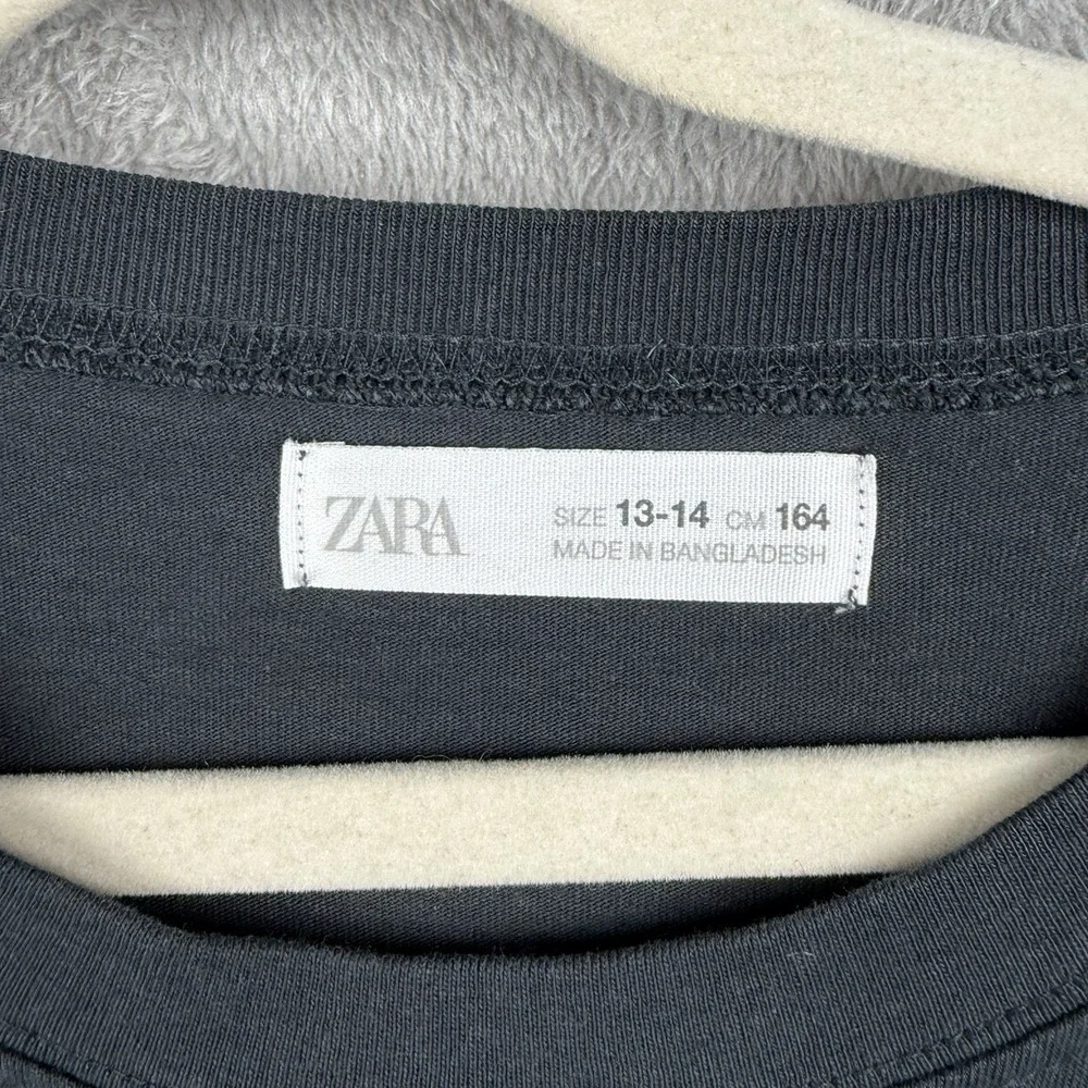 Zara Lot of 2 Shirts Boys 13-14 Yellow Black L/S Cotton Casual London Venice‎